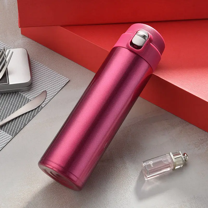 

Simple 304 stainless steel jumping large capacity heat preservation cup car carrying men's tea cup water cup for male and female