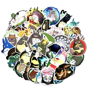 64 шт Тоторо аниме мультфильм наклейки скрапбук чемодан скейтборд ноутбук мотоцикл Stikers Гонки Водонепроницаемый Декор стикер пакет