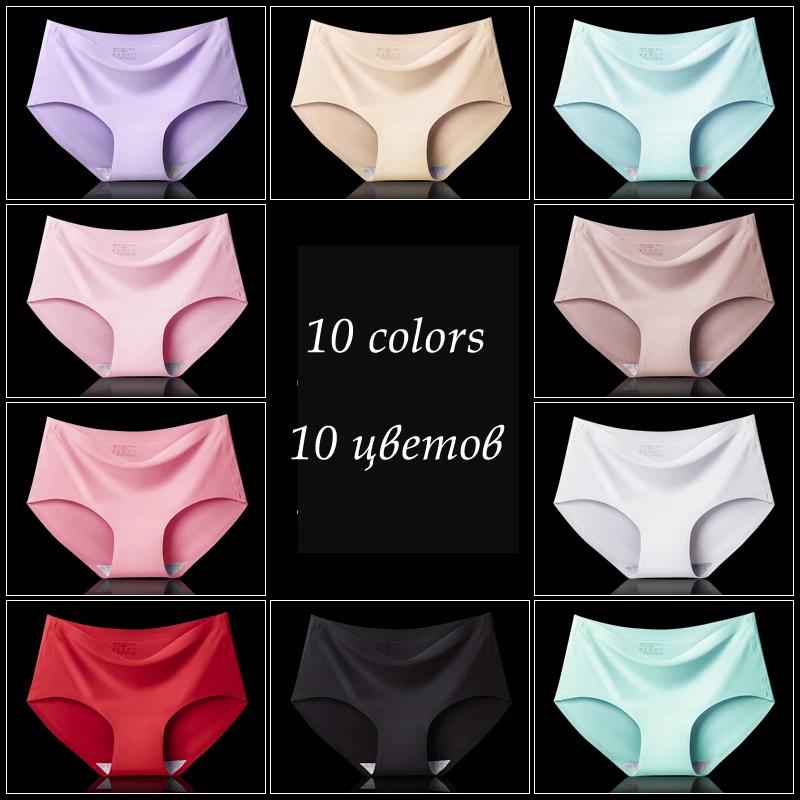 

Women's panties 3Pcs/lot Seamless Panty Underwear woman thong Comfort Intimates Fashion Female Low-Rise Briefs Lingerie