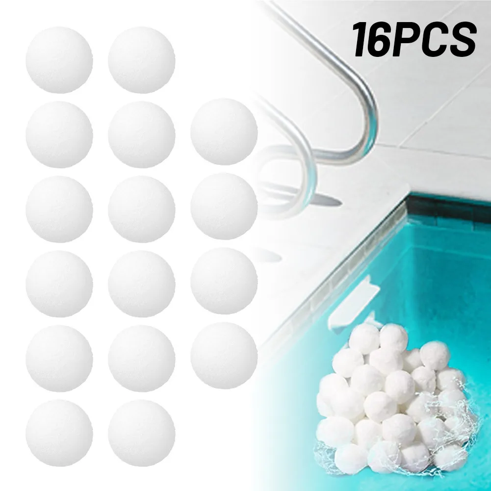 

16PCS Oil Absorbing Scum Sponge Ball For Hot Tub Swimming Pool&Spa Water Cleaner Finger Sponge Ball Tricks Classical