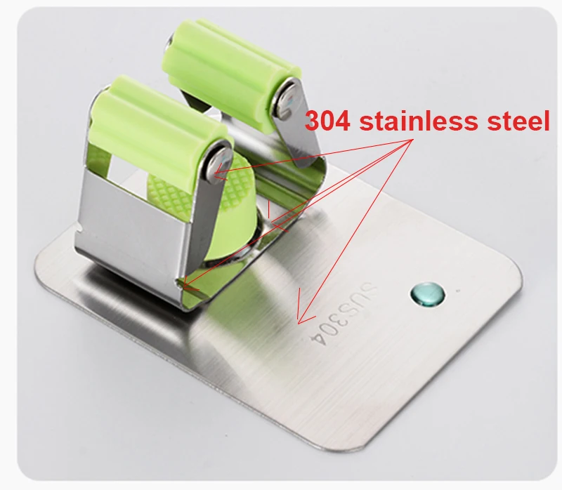 Сохнущая на воздухе щетка вешалка ручке веник настенный клей Ванная комната для