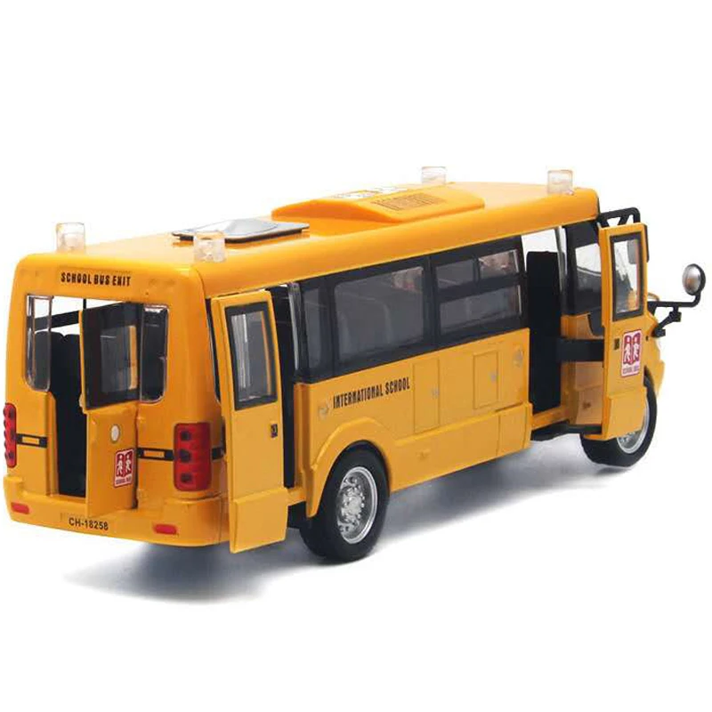 Большие размеры сплав инерционная имитация школьный автобус игрушки школьная