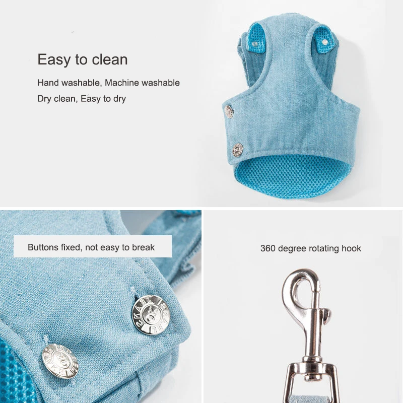 Набор шлейки и поводка для милых собак тканевая сетчатая шлейка домашних