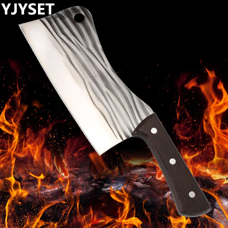 

Forged Butcher Knife Boning Knife Kitchen Stainless Steel Meat Chopping Knife Serbian Chef Slicing Cutter Knife Cooking Tools
