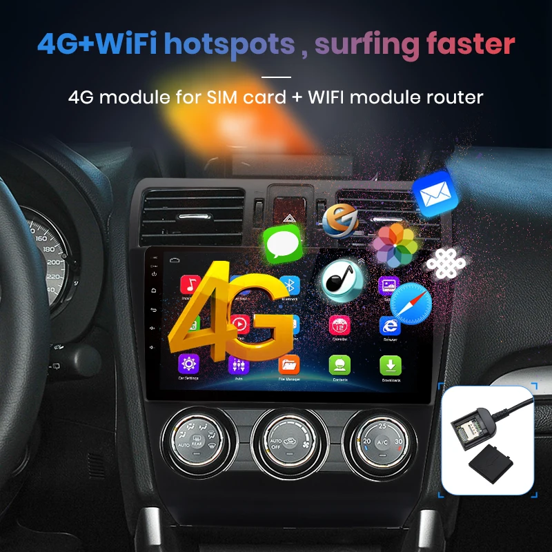Junsun V1 Android 9,0 2G+ 32G DSP автомобильный Радио Мультимедиа Видео плеер для Subaru Forester 2013- навигация gps 2 din Авторадио