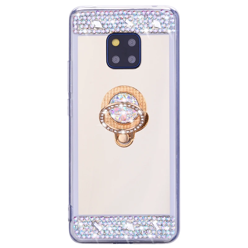 Чехол для телефона Huawei P20 Mate 20 lite P30 Pro 8X Honor 10i 9X зеркальная подставка с кольцом Y9 Y7 P