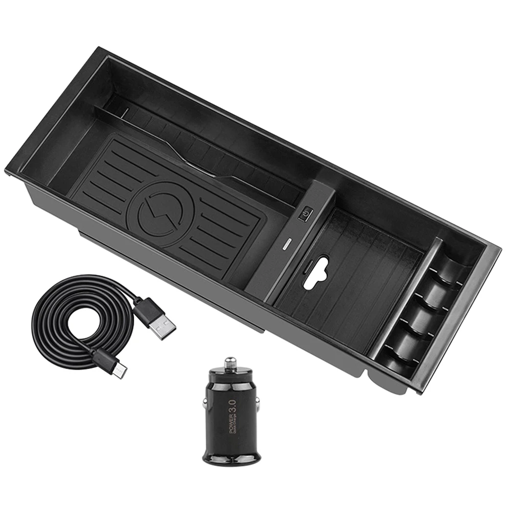 

Easy Install Multifunctional Overcurrent Protection Anti Slip 10W Wireless Car Charger Fast Charging For Ford F-150 2019-2020
