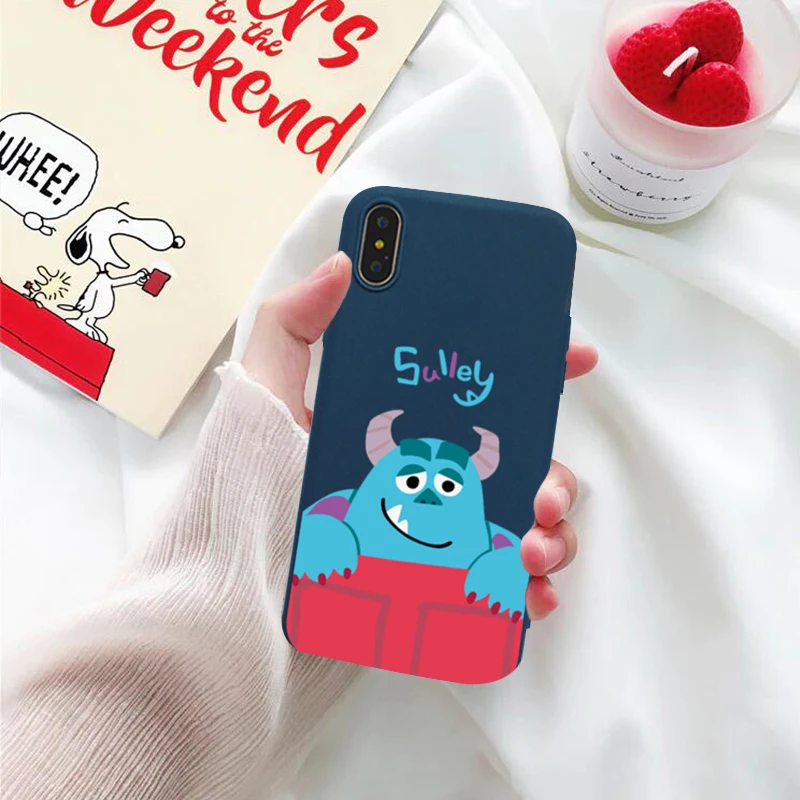 Чехлы для iPhone 8 XS MAX XR X 7 6 6s Plus Monsters университетский Мягкий силиконовый чехол для телефона