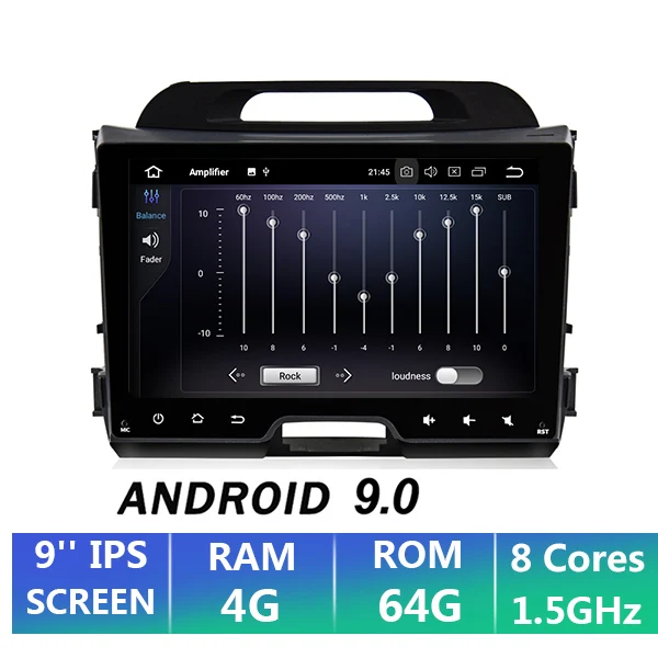 4G 64G IPS EKIY " ips Автомобильный мультимедийный плеер Android 9,0 2 Din автомагнитола для Kia Sportage 2010- gps Навигация стерео аудио wifi 4G ram - Цвет: 4G 64G IPS
