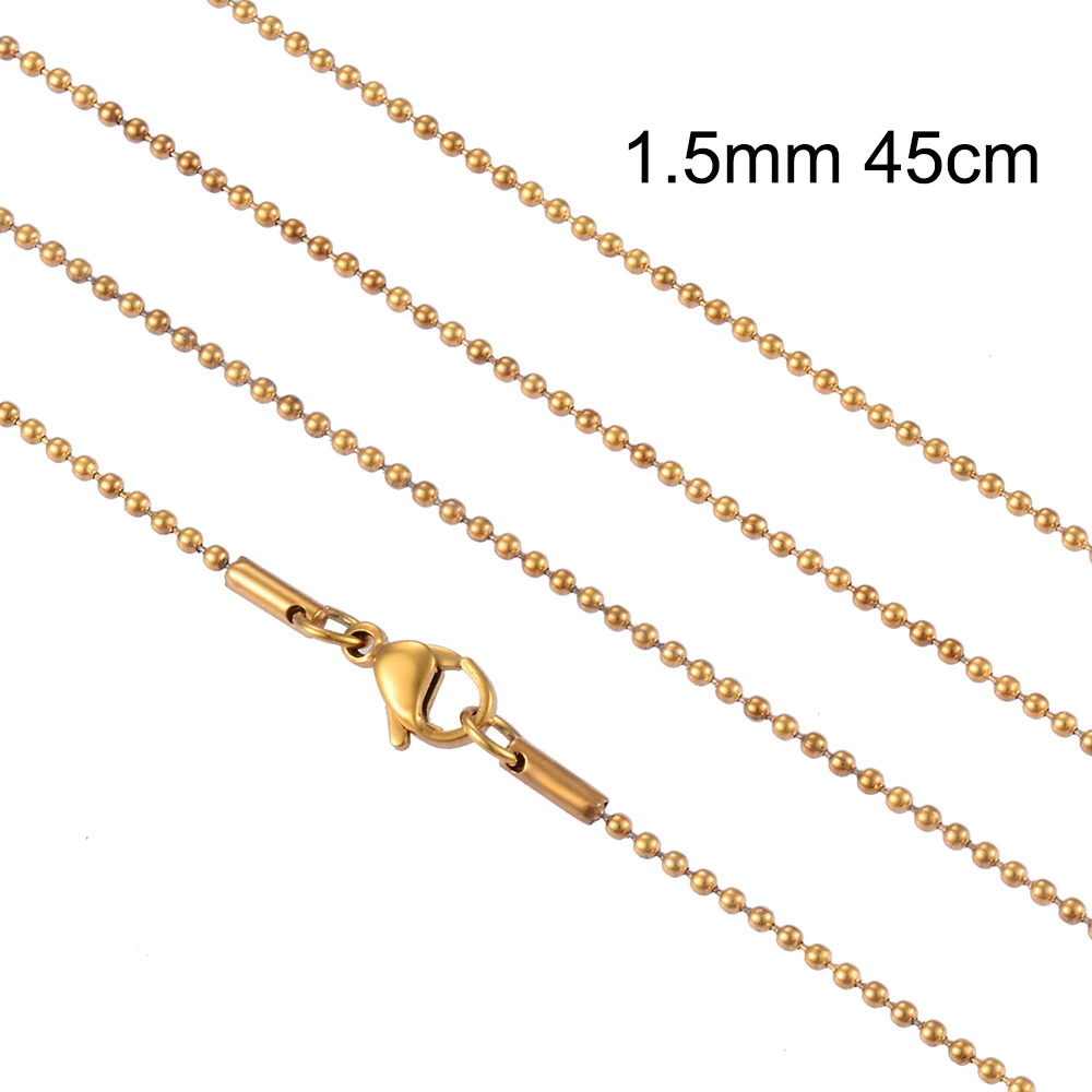 

Hot Selling Stainless Steel Necklace Gold Color High Quality Men's And Women's Jewelry