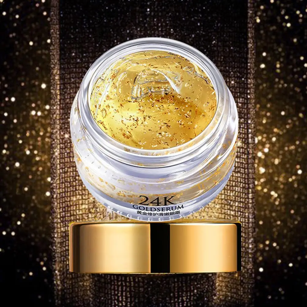 

24K Gold Hyaluronic Acid Eye Serum Anti-Wrinkle Remover Dark Instantly Eye Circles Puffiness Cream Against Aging An A3R3