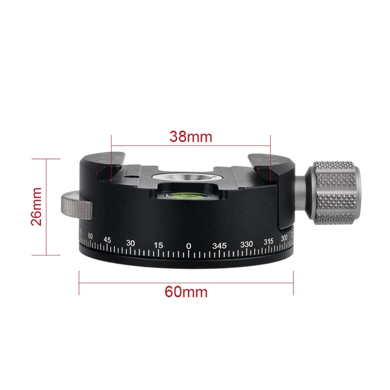 High Quality Tripod Head PAN-60H Panoramic Ball with Indexing Rotator AS Type Clamp for Cameras(Gray) | Электроника