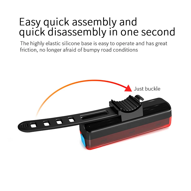 

Bicycle Tail Rear Light LED High Brightness Waterproof Cycling Light USB Charge Bike Cycling Accessories Safety Warning Light