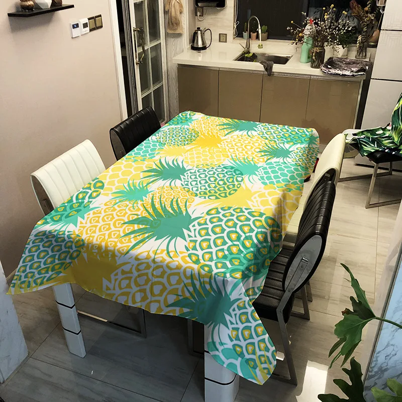 

PVC washable waterproof printing Nordic style pattern household tablecloth