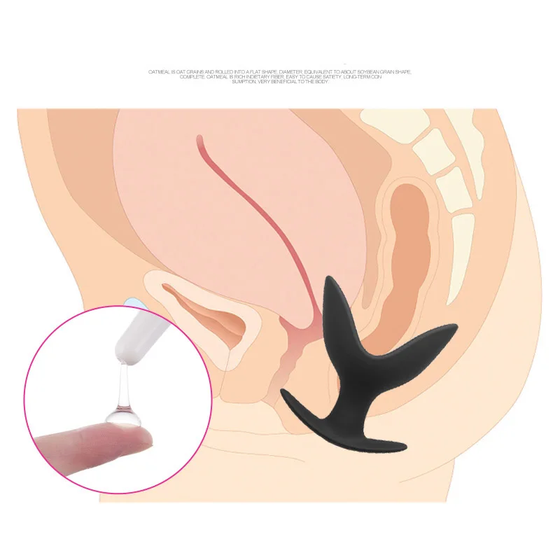 Анальная пробка анкерный анкер с открытым задником мягкий силиконовый массажный