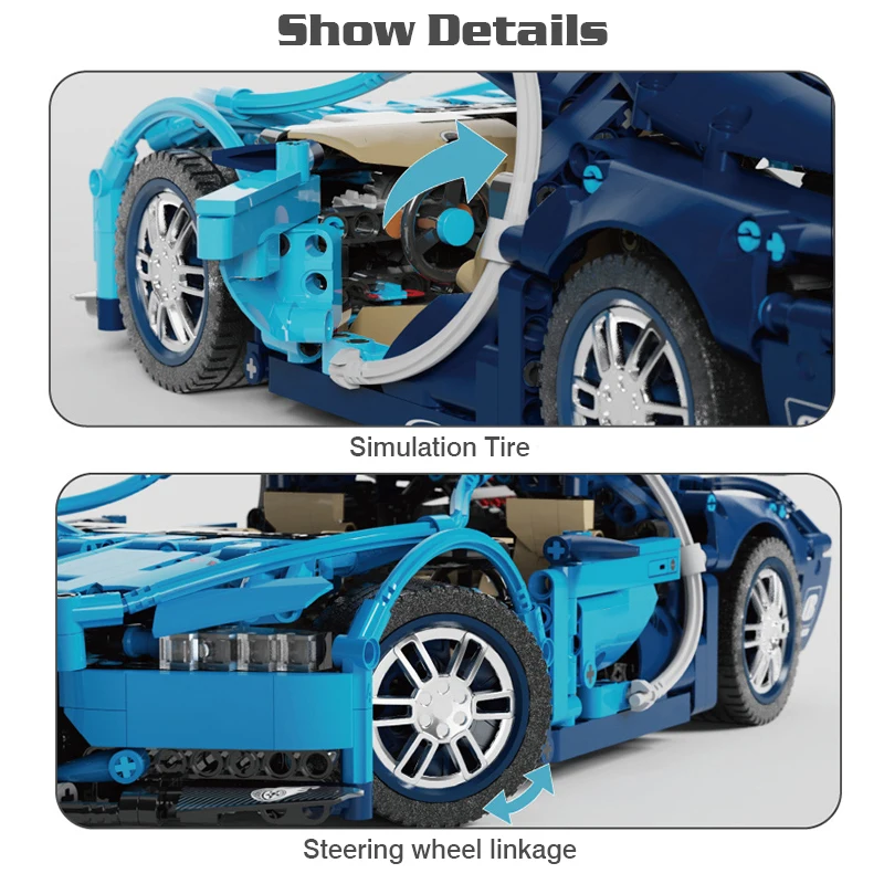 

High-Tech Super Sports Car Building Blocks Moc Famous Racing Model Bricks Creative Ideas Kit Toys for Children Birthday Gifts