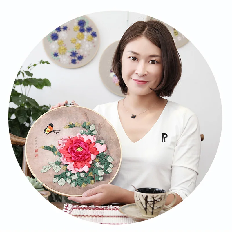 Набор для вышивки крестиком романтичный цветок и бабочка 3d Вышивка крестом