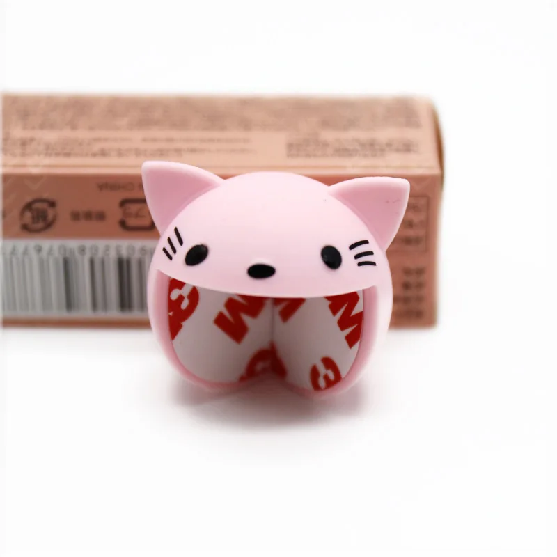 pink cat Милый мультяшный детский безопасный силиконовый защитный уголок для стола, защита для края, защита для детей - Цвет: pink cat