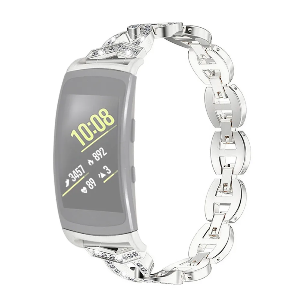 Женский ремешок для часов Ремешок Для samsung gear Fit 2/Fit 2Pro браслет из нержавеющей