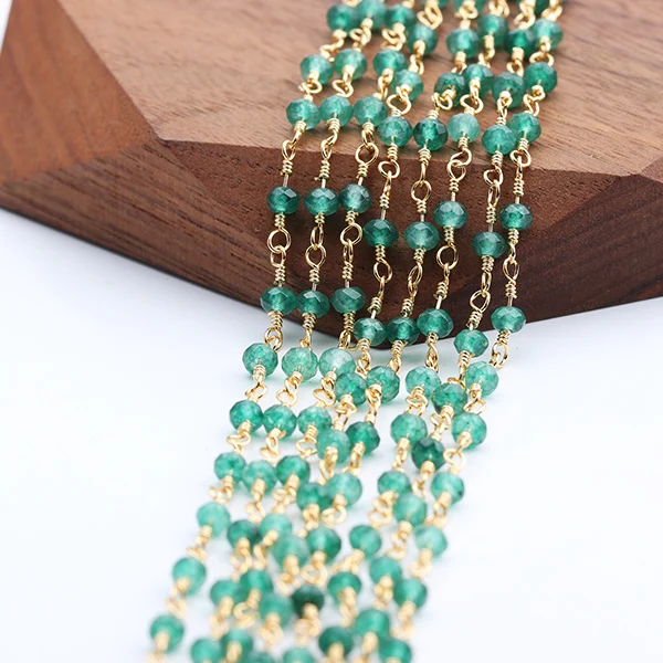 GUFEATHER C52, ювелирные аксессуары, diy серьги-цепочки, натуральный камень, 18k позолота, изготовление ювелирных изделий, ожерелье для женщин, 1 м/лот - Цвет: C5205