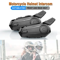 for 2 rider helmet intercom motorcycle headset bluetooth compatible intercomunicador moto interphone headset wireless mp3 player