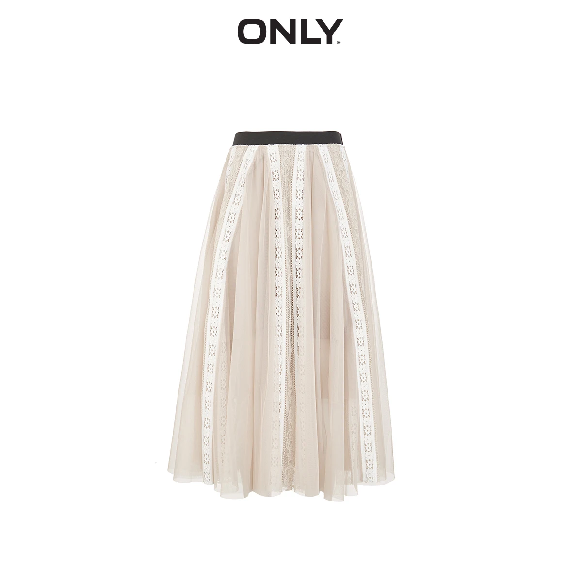 Женская кружевная юбка с высокой талией | одежда