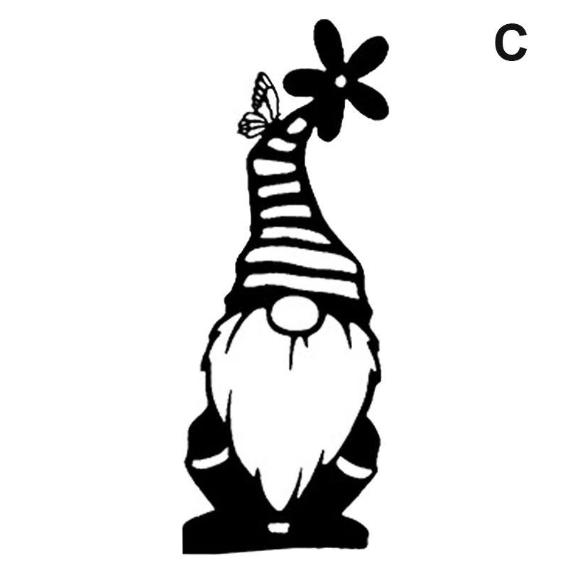 

Steel Branch Gnomes Decoration Cute Standing Silhouette for Home Garden Yard Outdoor Decor TRYC889