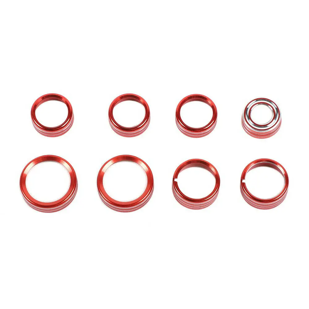 8Pcs Chevrolet Car Center Console Switch Knob Decor Cover Trim Bezels For Chevy Silverado 2014-2018 Auto Interior Accessories | Автомобили