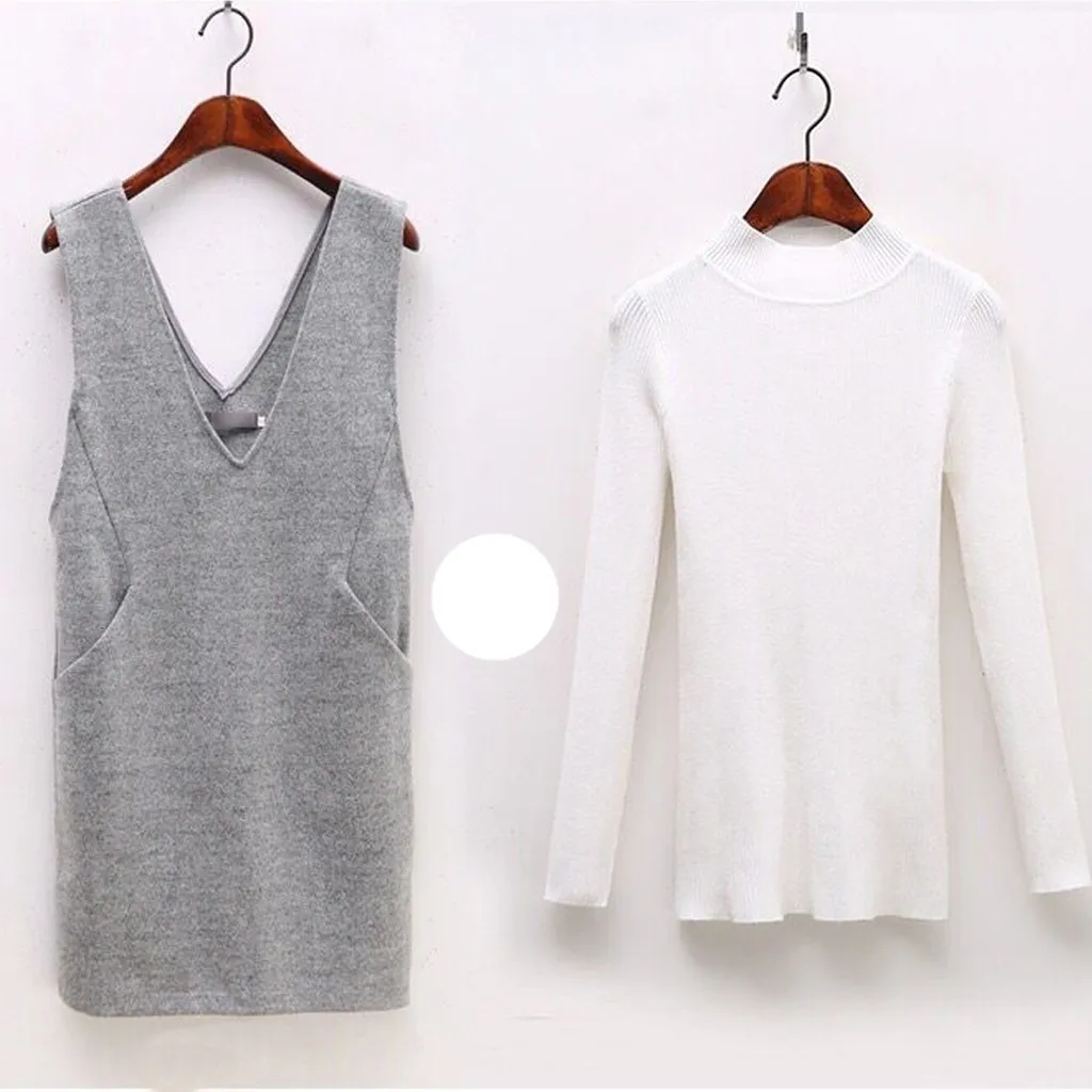 Элегантные женские осенние сексуальные модные корейские 2 шт костюм длиной до