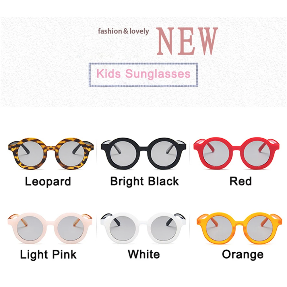 

YAMEIZE Vintage Kids Sunglasses Girls Boys Round Eyeglasses Cute Kid Sunglasses Lovely Baby Sun Glasses Oculos Gafas De Sol