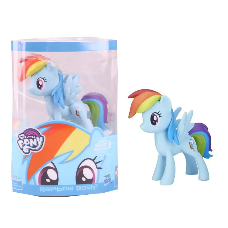 Модель игрушки фигурка My Little Pony Twilight Sparkle Rainbow Dash Flutter застенчивый Пинки Пай модель куклы украшения подарки игрушка для детей