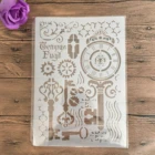 А4 29*21 см Ключ Мандала DIY трафареты настенная живопись раскраска для скрапбукинга рельефная декоративная альбомная Бумага Шаблон для карточек, стены