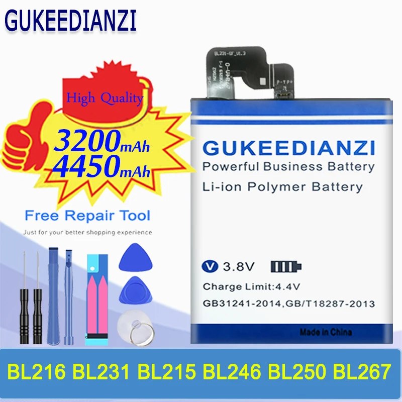 BL231 батарея для Lenovo VIBE X2 TO CU S90T BL216 BL215 BL246 BL250 BL267 Z90 K910 S90 S960 Vibe Shot S1 K6|Аккумуляторы