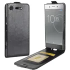 Чехол для телефона Sony Xperia XZ1 Compact, откидная задняя крышка из искусственной кожи, силиконовый чехол для Sony XZ1C, кошелек, чехол для смартфона, чехол