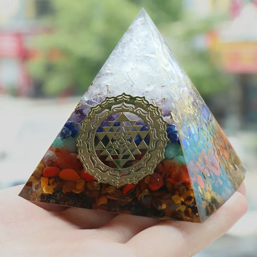 Уникальный слой органита FYJS много цветов кварцевый камень и полимерная пирамида
