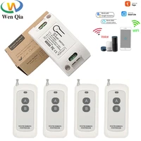 433mhz wireless long range rf remote controls compatible with wifi controller ac85v220v 10a 2200w 1ch via ios android phone