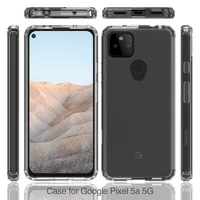 soft tpu transparent hard pc back cover shockproof crystal clear case for google pixel 4 4xl 4a 5g pixel 5 5a fundas capa