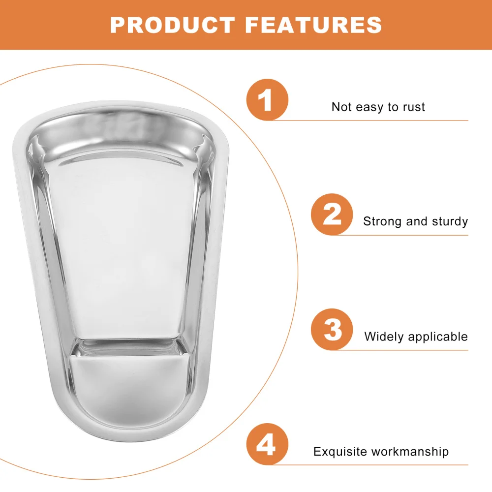 

1Pc Stainless Steel Serving Tray Multi-functional Spoon Ladle Plate for Kitchen