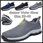 Мужские летние кроссовки для воды, Нескользящие, пригодные для носки, дышащие, большие размеры 39-49