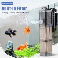 chj mini 3in1 multi function aquarium purifier tank filter pump aquarium submersible pump water air pump micro filter pump
