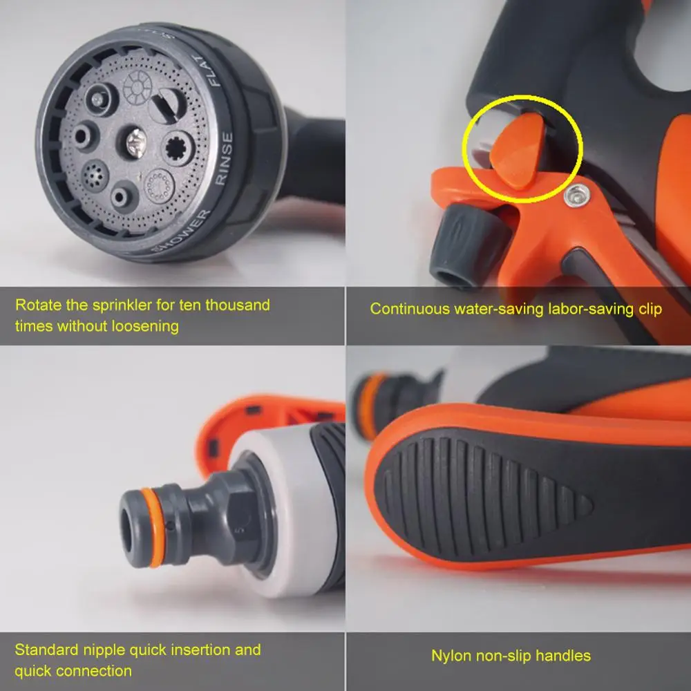 Multifunctional Water Spray Gun Plastic Garden Watering High-pressure Car Wash Nozzle | Автомобили и мотоциклы