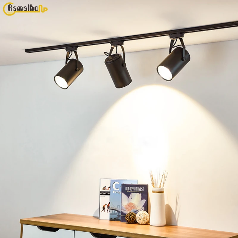 Светодиодный светильник на рельсах 20 Вт 30 алюминиевый потолочный Замена