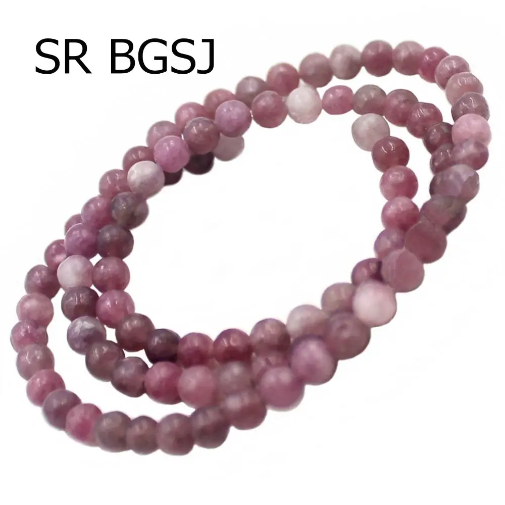Free Shipping Select By Size 4 6 8 10mm Round Jewelry Making Spacer Beads Natural Pink Lepidolite Gems Stone Strand 15&quot | Украшения и