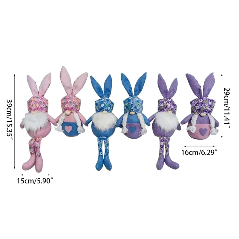 

Resurrection Festival Handmade Rabbit Model Faceless Doll Plush Doll Toy DecorationsBunny Easter Decorations Plush Easter Doll