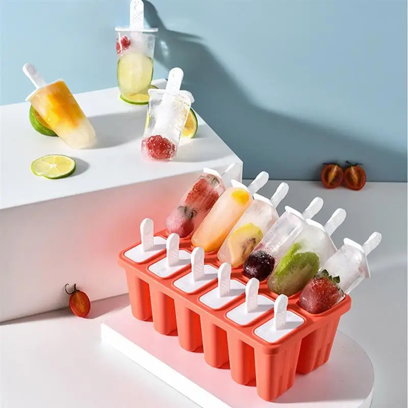 

Ice Box Silicone Cartoon DIY Ice Cream Mold Homemade Maker Molds Household Kitchen Tool For Dessert Fruit Freezer
