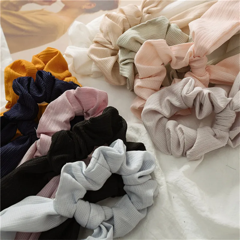 Женские резинки для волос с конским хвостом эластичные цветочным