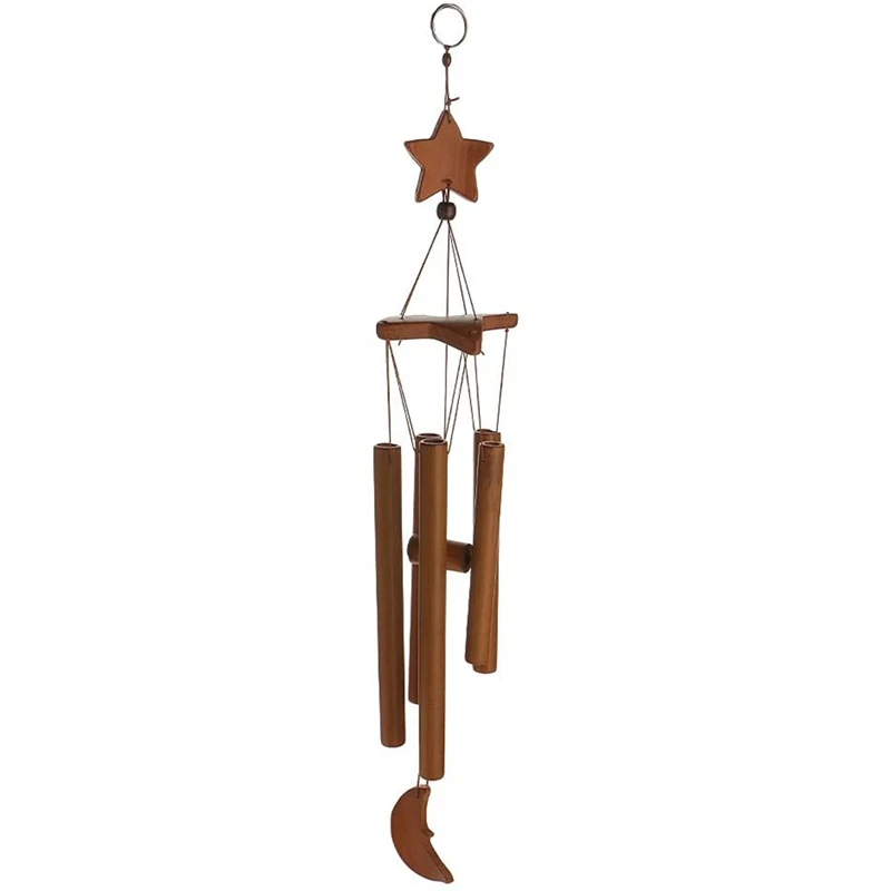 

Wind Chimes Bamboo, Outdoor Garden & Indoor Wind Chime with Natural Relaxing Soothing Sound Bamboo for Home Decoration