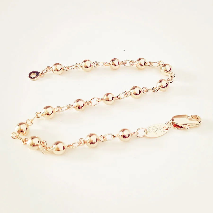 Женский браслет/ожерелье 4 мм ширина ювелирный набор 585 Золото свадебные