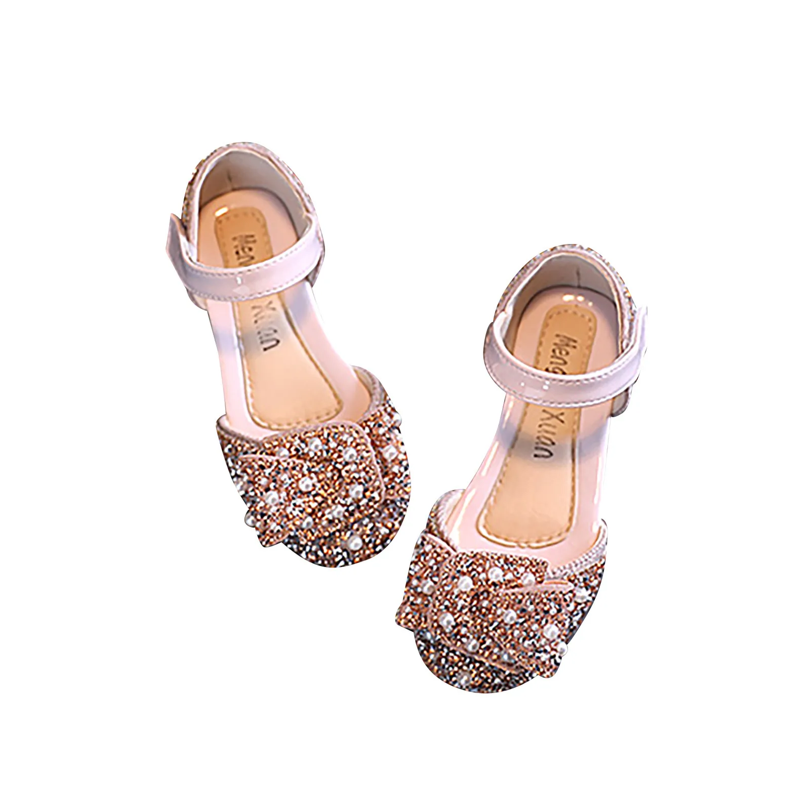 

Сандалии для девочек на высоком каблуке, повседневные босоножки с жемчугом и стразами, обувь для вечеринки принцессы, весна-лето 2021