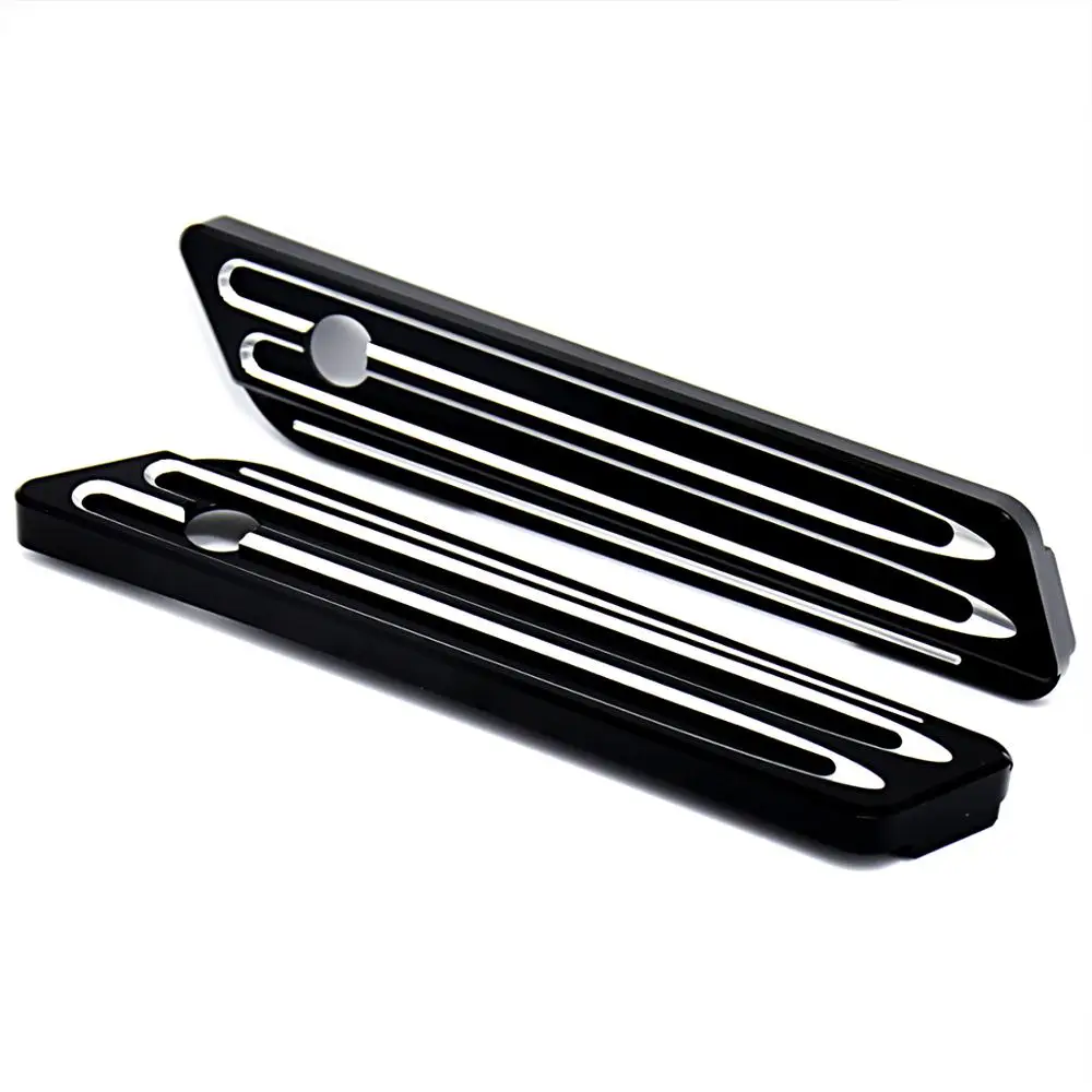 Harley Touring Street Glide FLHX FLHR FLH/T 2014-2017 Black Saddlebag Latch Cover and Shifter Bar image 3